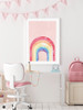 Rainbow Blush - Abstract Watercolour Wall Art Print