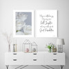 Eternal Love Rose Photographic Wall Art Print shown with May Our Walls Know Joy Print