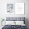 Eternal Love Rose Photographic Wall Art Print shown with Two Souls in Love Print