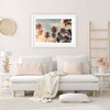 Palms in Paradise with White Border
