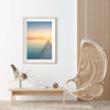 Sunset Pier with White Border