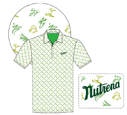 Nutrena Custom White Sublimated Polo