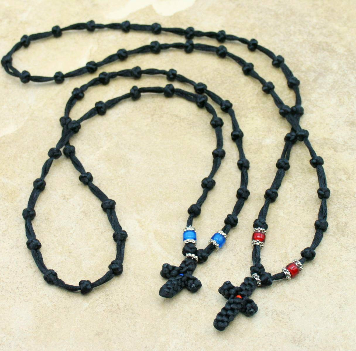 Mt. Athos 33-knot Prayer Rope - Black - St. Paisius Monastery Gift