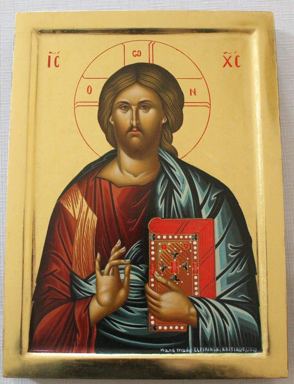 Hand-painted Icon of Christ - St. Paisius Monastery Gift Shop