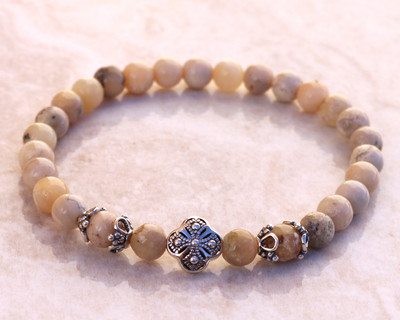 Semi-Precious Stone Opal Prayer Bracelet