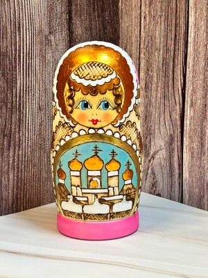 Church Matryoshka Doll - Pink