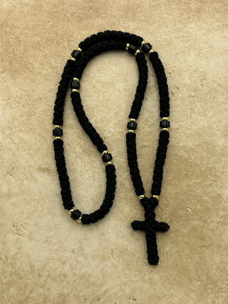 100 knot Russian Black Prayer Rope