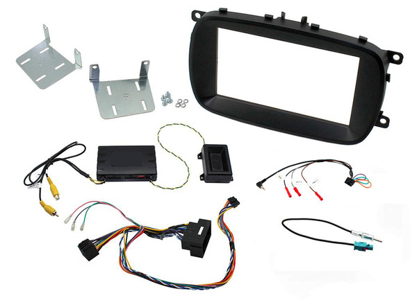 KIT CLARION FIAT 500X 2015-> NERO MENU E AVVISI
