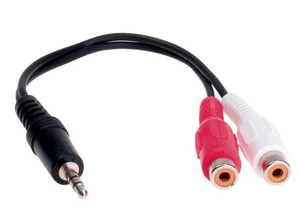 311490-03 - AUX ADAPTER JACK3,5MM>RCA PLUG.FEM