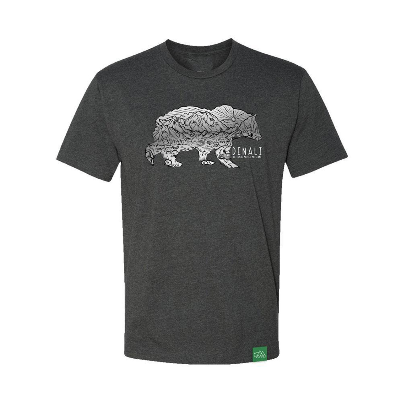 T-Shirt - Denali Sketch Bear - Alaska Geographic
