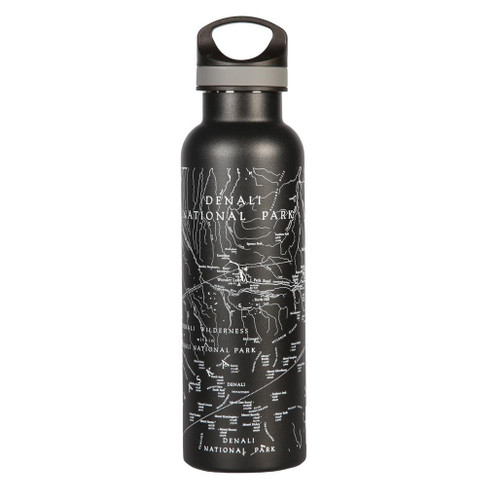 Water Bottle - Denali Map
