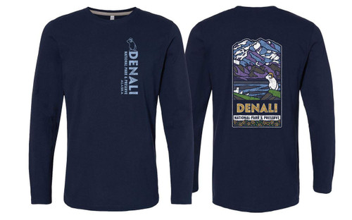 T-Shirt - Denali Logo LS Navy
