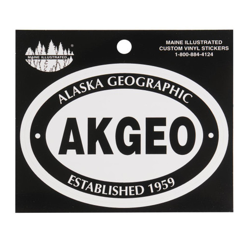 Sticker - Alaska Geographic 'AKGEO' Oval Sticker - Alaska Geographic 'AKGEO' Oval
