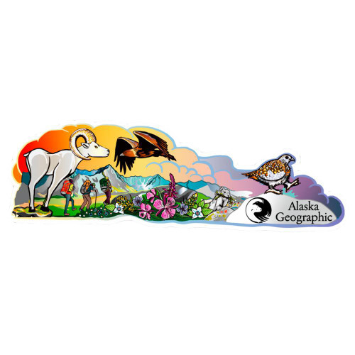 Sticker - AK Geo Mountain Scene Sticker - AK Geo Mountain Scene