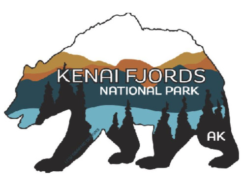 Sticker Bear with Mountains LCW