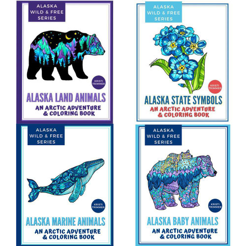 Alaska Wild and Free Coloring Books