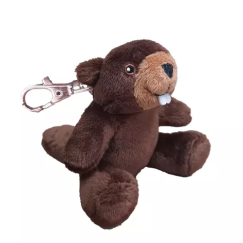Plush Beaver Zipper Pull