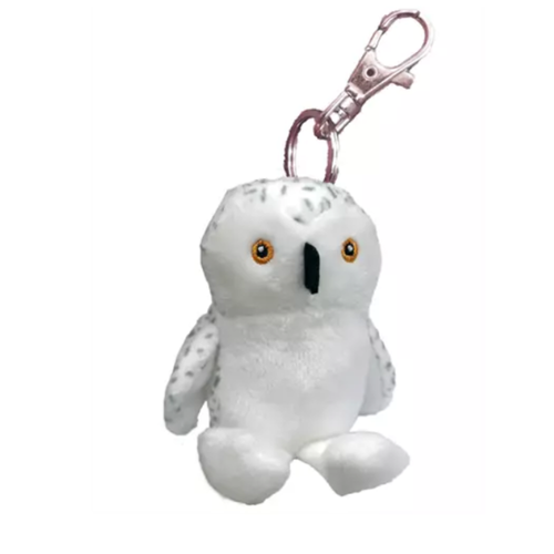 Plush Snowy Owl Zipper Pull