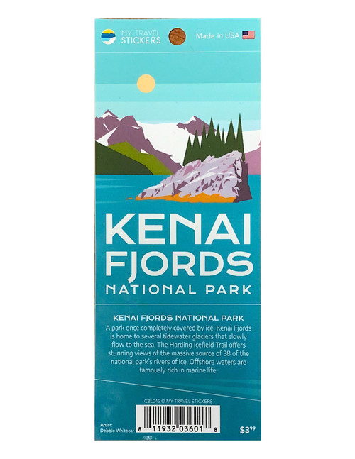 Travel Sticker Blue Kenai Fjords National Park
