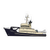 Sticker Tiglax Research Vessel - tan and black