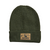 Beanie Green Leather Patch KATM