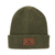 Beanie Green Leather Patch KATM