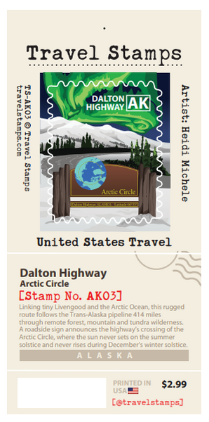 Travel Stamp - Dalton Highway/Arctic Circle