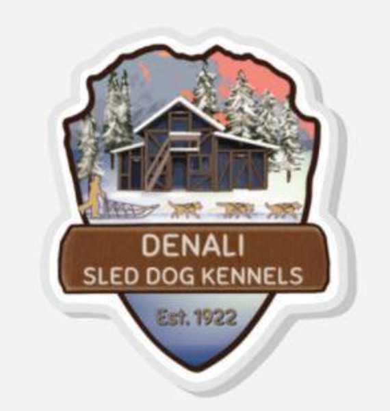 Pin - Denali Sled Dog Kennels logo