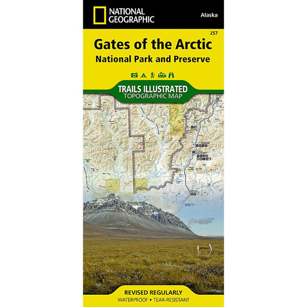 Map Gates of the Arctic - Trails Illustrated - National Geographic