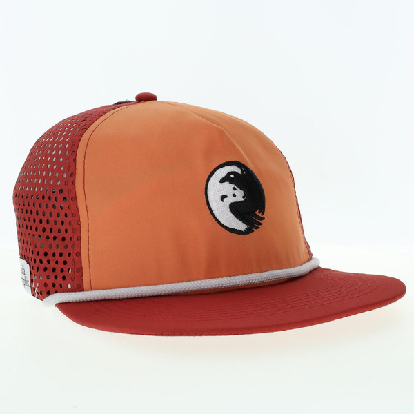 Hat Packable Orange AK Geo