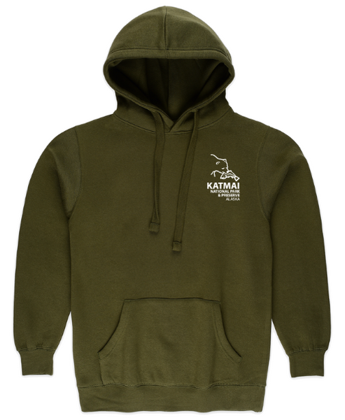 Hoodie Olive Green DA Logo KATM