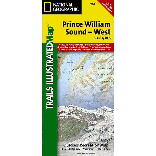 Prince William Sound West Map National Geographic Trails Illustrated Map