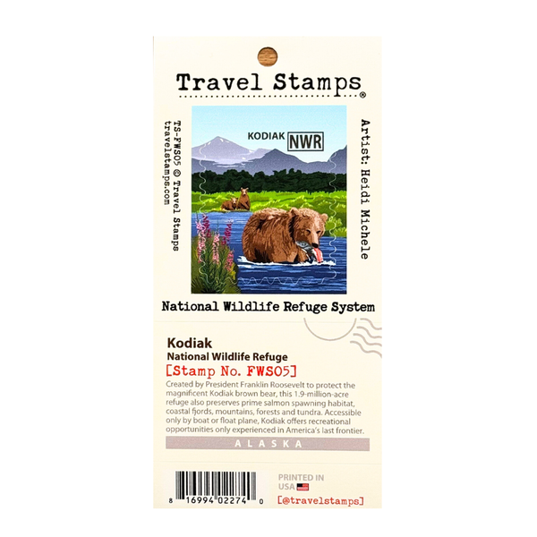 Travel Stamp Kodiak National Wildlife Refuge