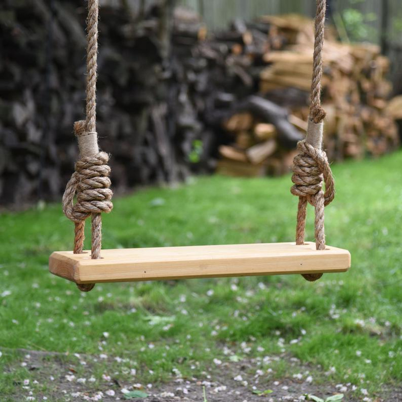 36 Old Fashioned Cypress Wood Tree Swing in Natural - THE BEACH