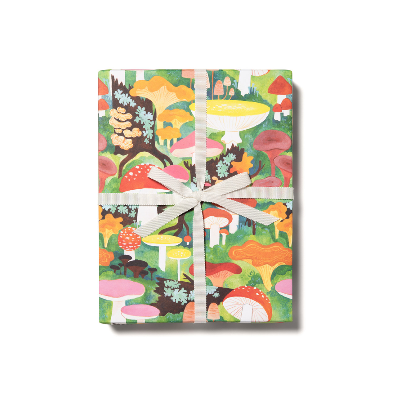 WOODLANDS MUSHROOMS Roll of THREE Wrapping Paper SHEETS (19x27) - THE  BEACH PLUM COMPANY