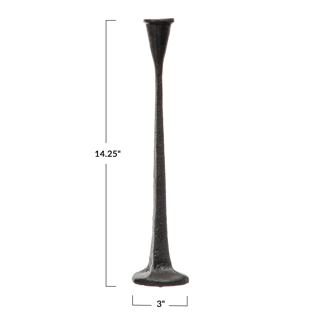 Ye Olde Fashioned Cast Iron Taper Candle Holder with Handle