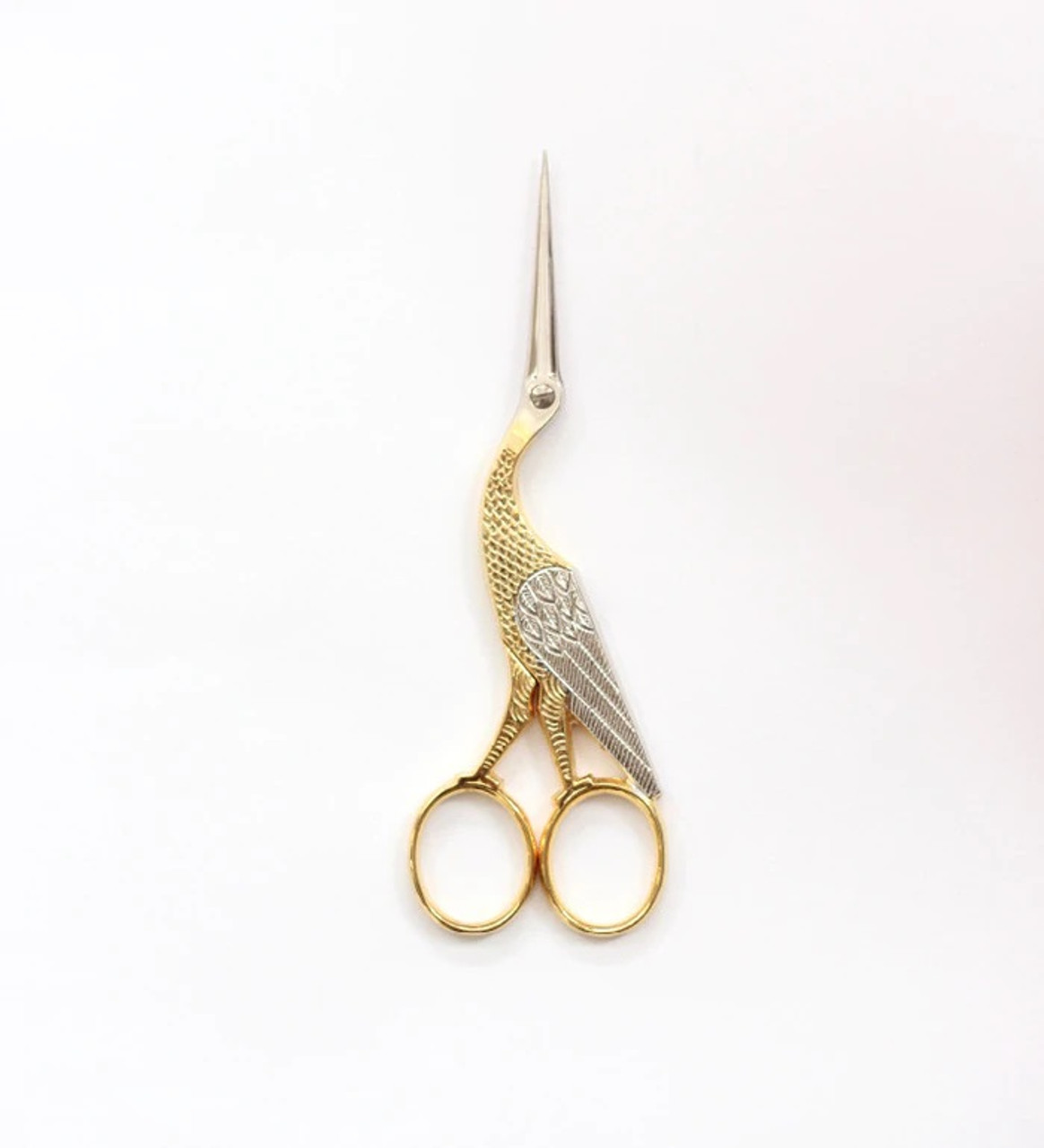  Skin/nail Care Small Scissors in Different Shapes and Sizes.  (Stork Scissor(Gold)) : Beauty & Personal Care