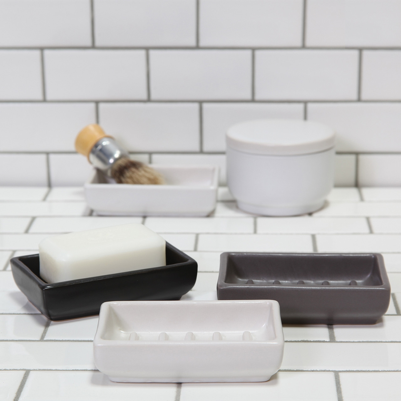 Chet Black Ceramic Soap Dish/Sponge Holder + Reviews