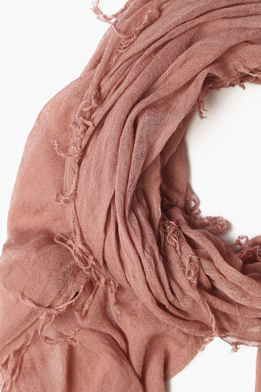 Black Cashmere and Silk Scarf by Chan Luu | Black