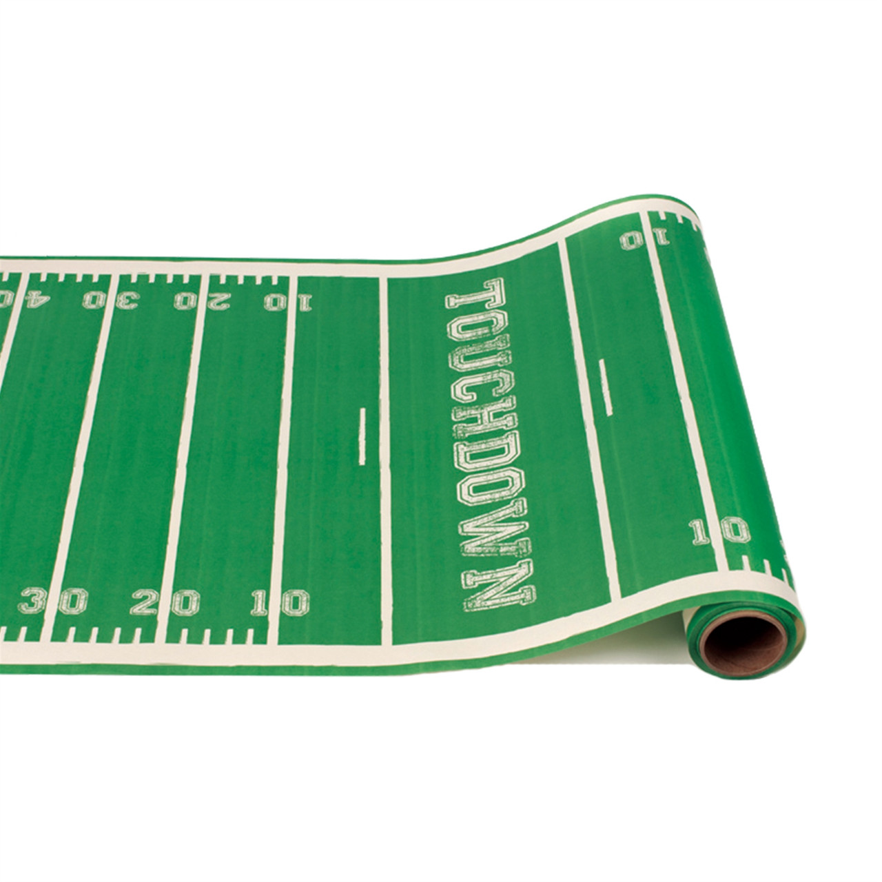 Touchdown Football Field Paper Table Runner - THE BEACH PLUM COMPANY