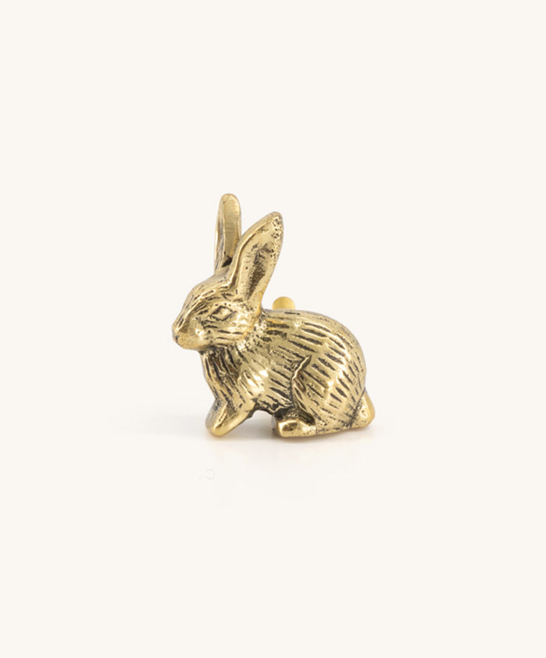 Vintage Brass Bunny Rabbit Pantry Knobs Design Ideas