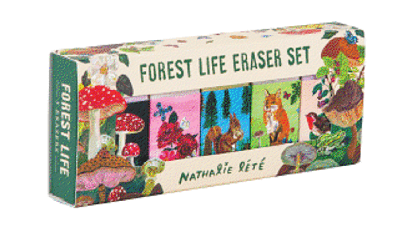 Forest Life Eraser Set By Nathalie Lete The Beach Plum Company