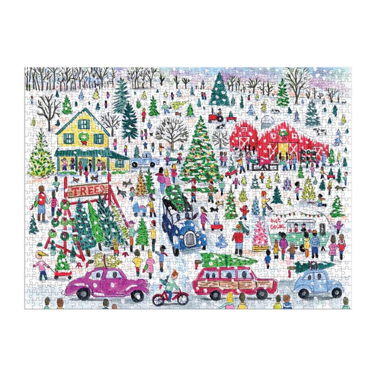 Christmas Tree Farm 1000 Piece Foil Puzzle - THE BEACH PLUM COMPANY