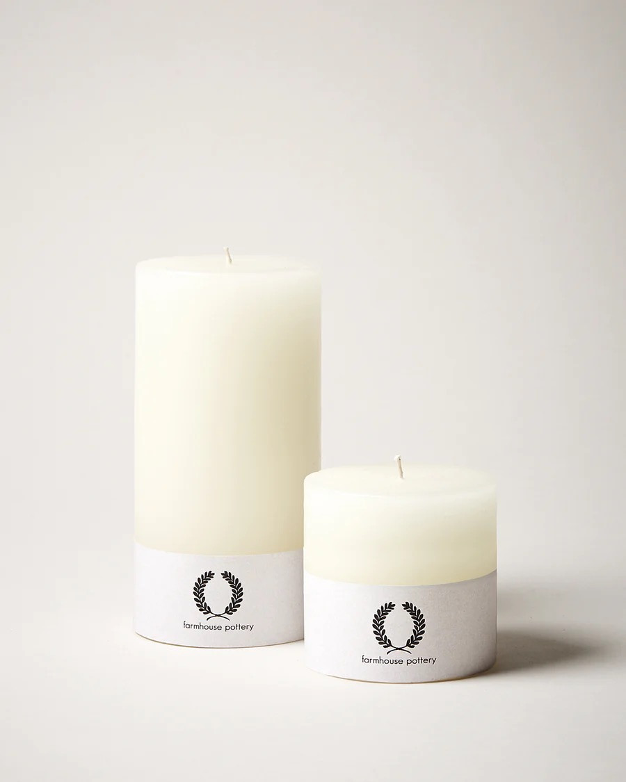 Farmhouse Pottery Pillar Candle