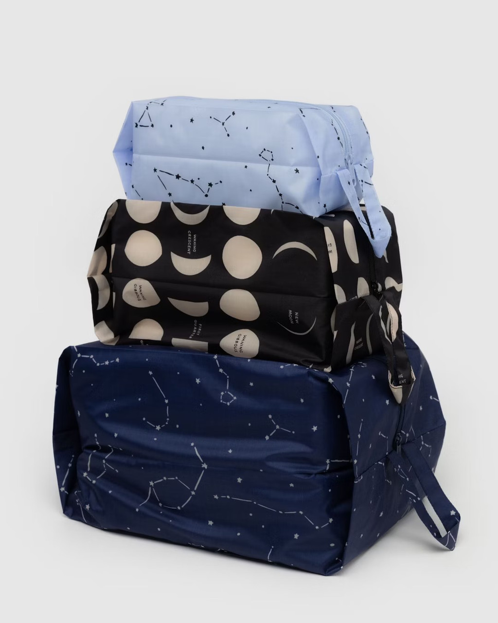 Baggu 3D Zip Set in NIGHT SKY - THE BEACH PLUM COMPANY