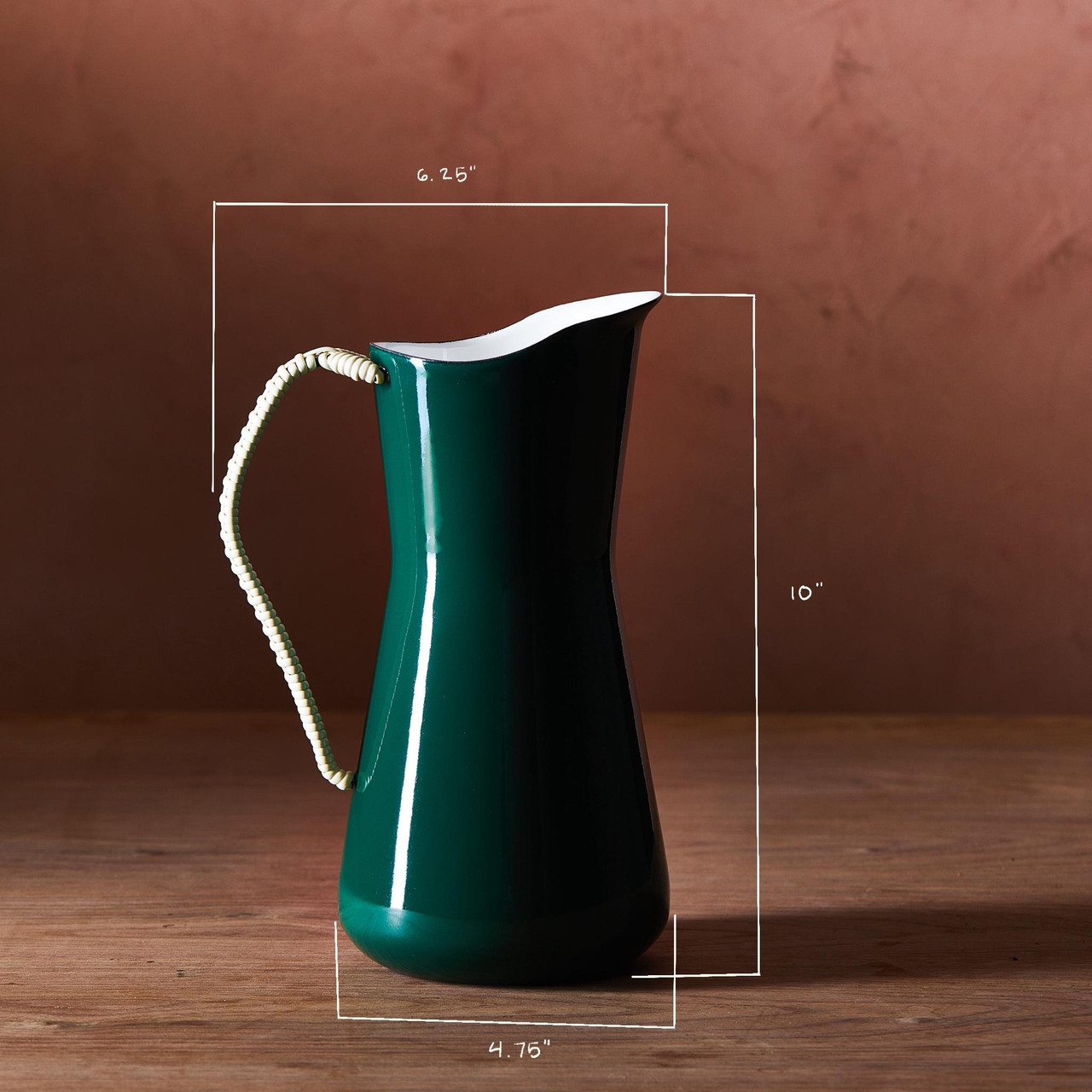 Dansk Købenstyle Pitcher in ARUGULA GREEN - THE BEACH PLUM COMPANY
