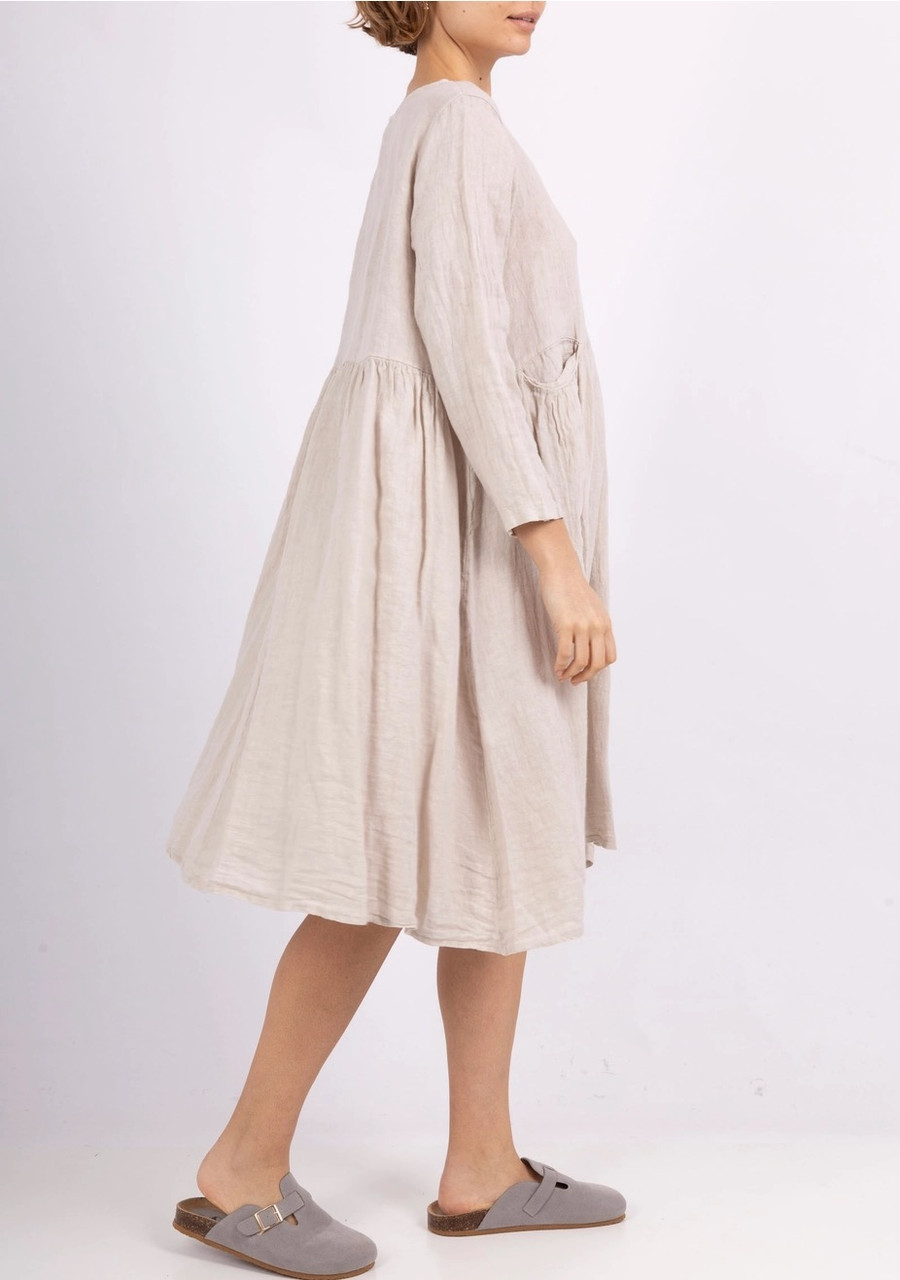 white linen dress size 14 Atlanta Linen Dress in White