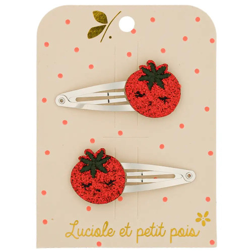 Tomato Clip Style Hair Clip (set of 2)