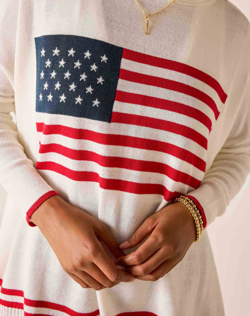 MERSEA Catalina Sweater in AMERICAN FLAG Celebrate 250 years in style!