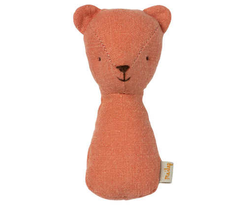 Teddy Rattle in Dusty Coral